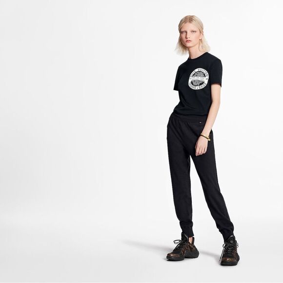 Louis Vuitton LV Stamp Trunks & Bags Black T Shirt Women Small - Picture 3 of 10